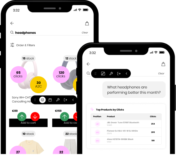 Actions, analytics and insights on mobile