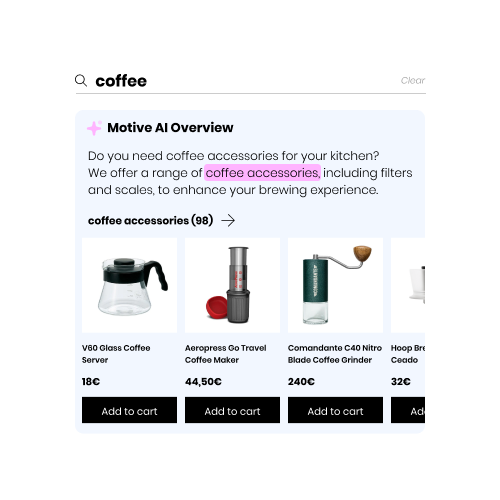 See the best‑fit products instantly